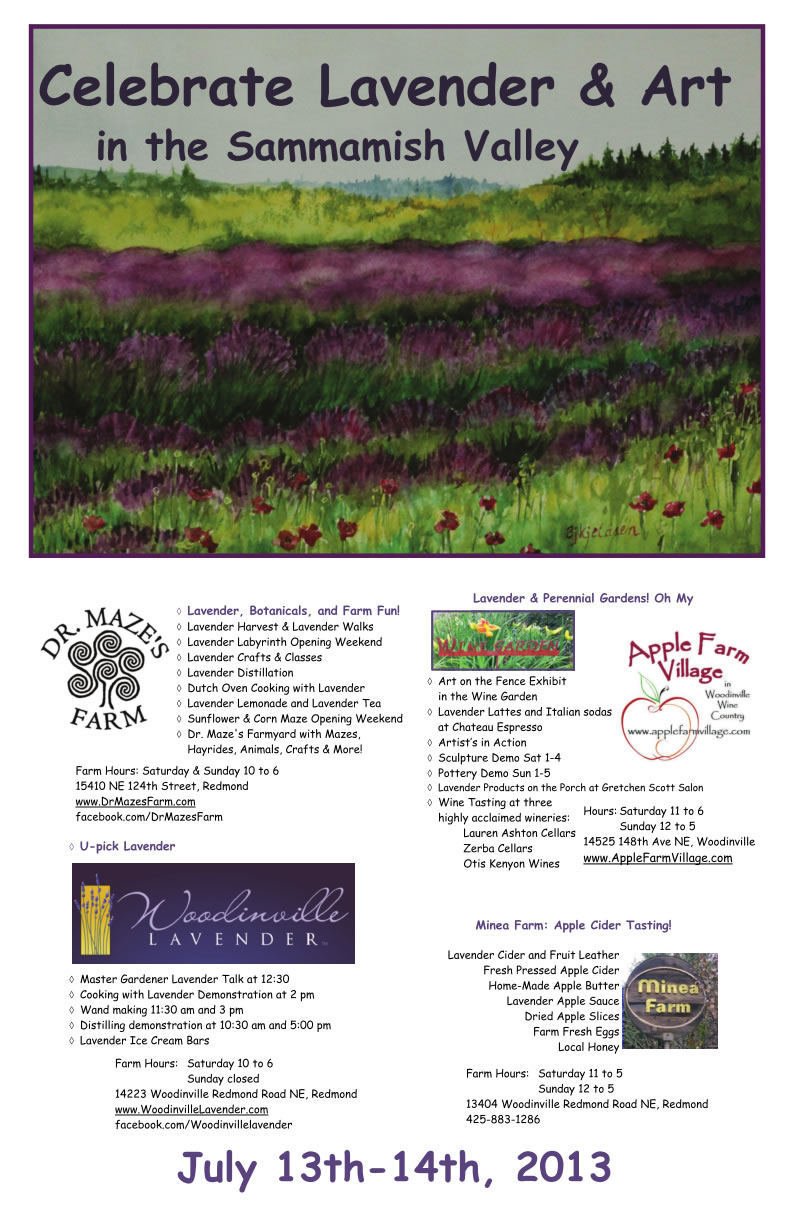 2013 Sammamish Valley Poster Summer