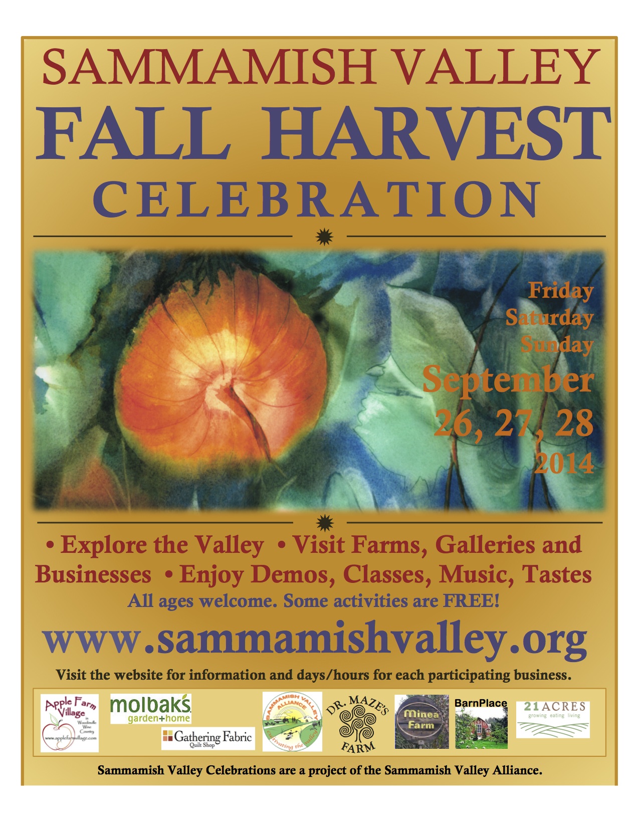 2014 Sammamish Valley Poster Fall