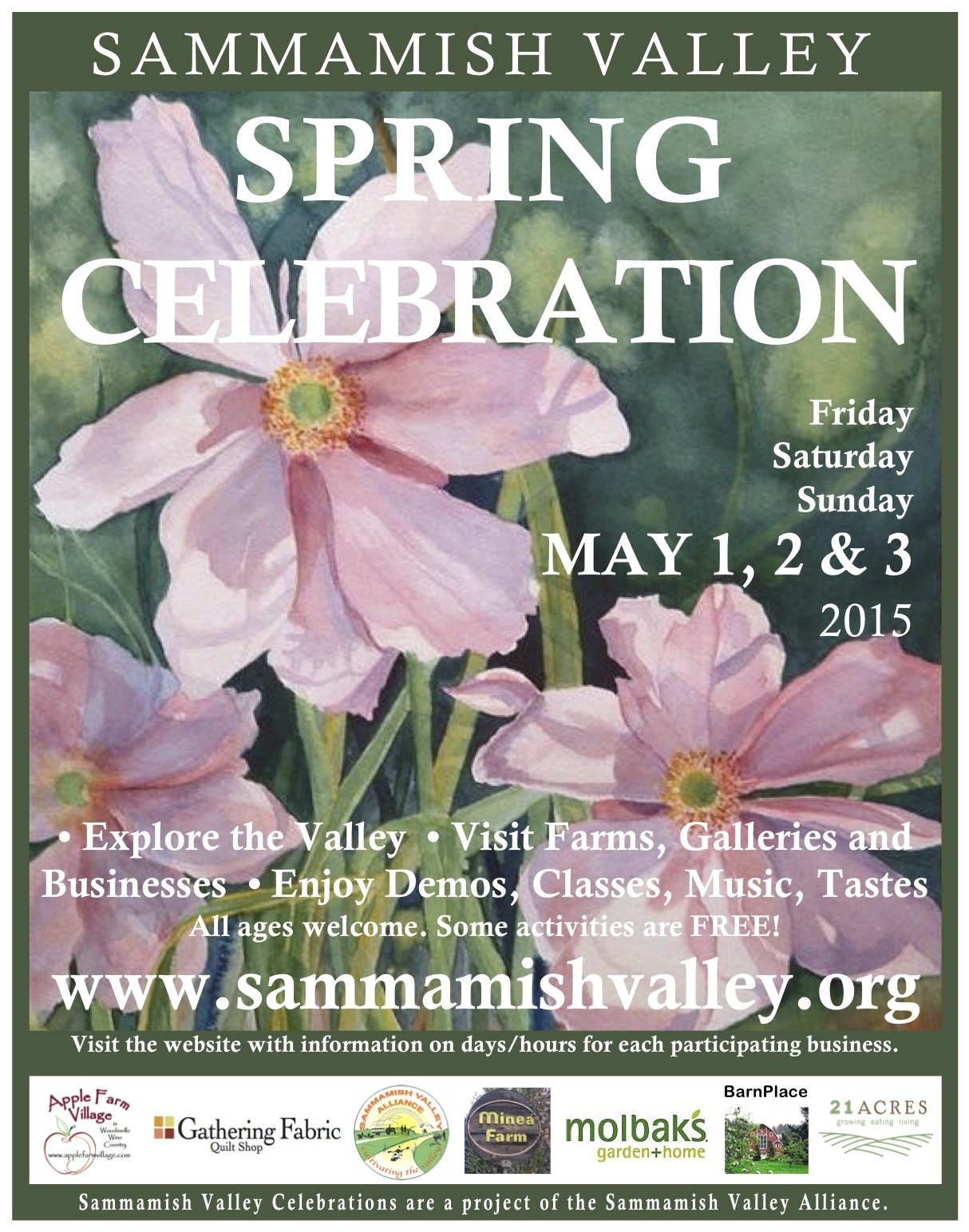 2015 Sammamish Valley Poster Spring Poster