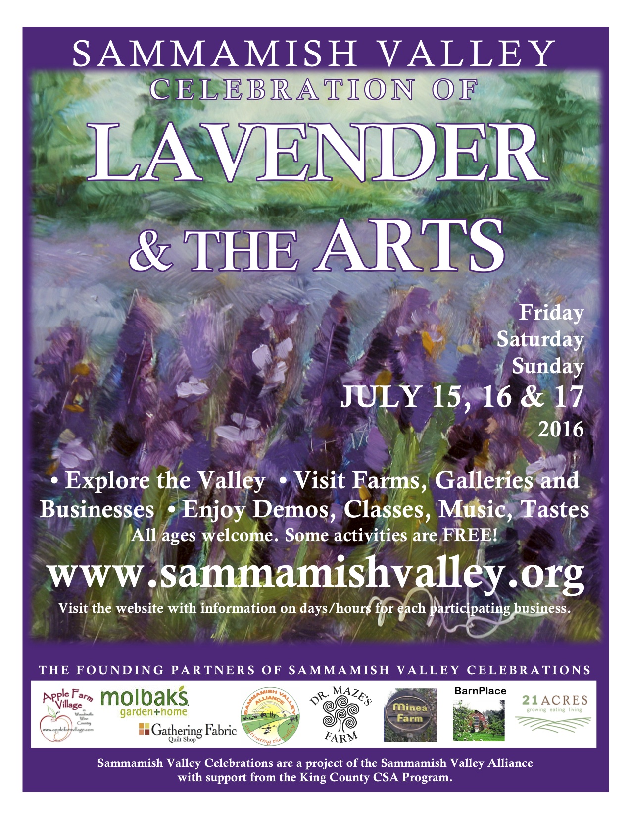 2016 Sammamish Valley Poster Summer