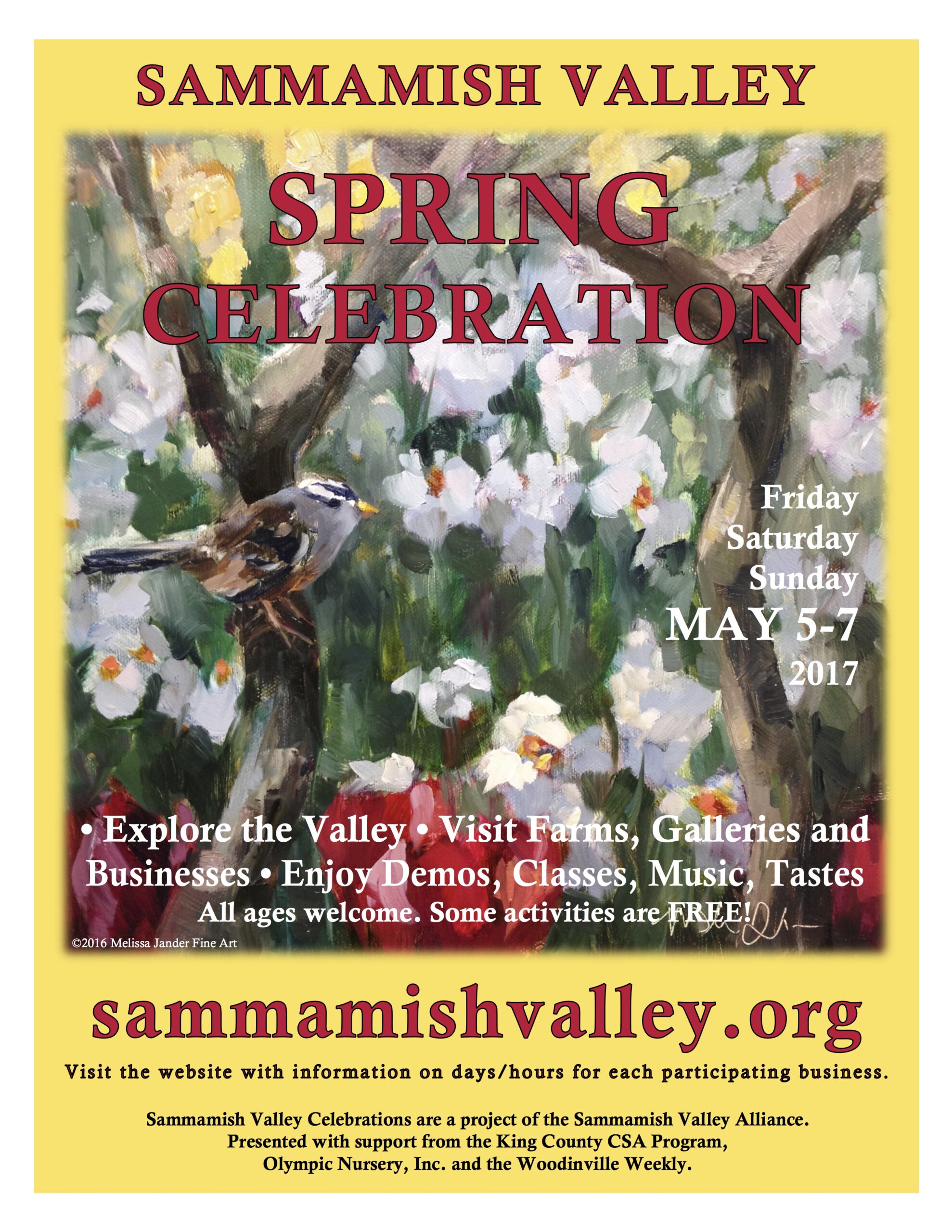 2017 Sammamish Valley Poster Spring