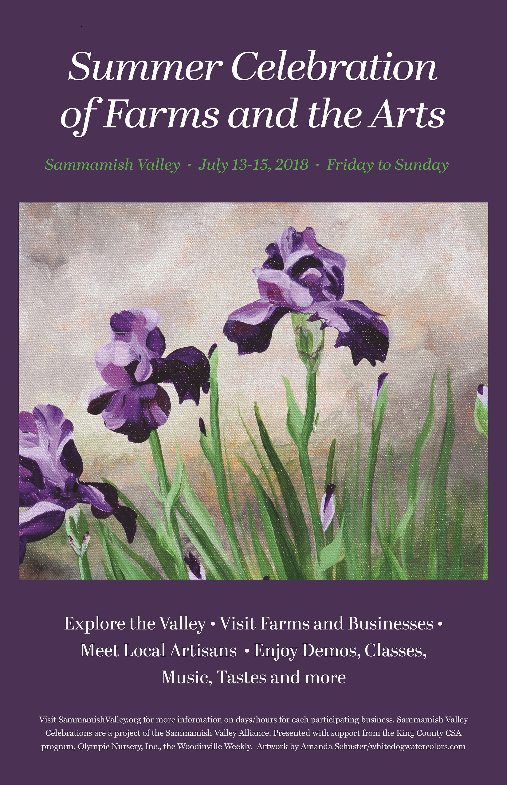 2018 Sammamish Valley Poster Summer